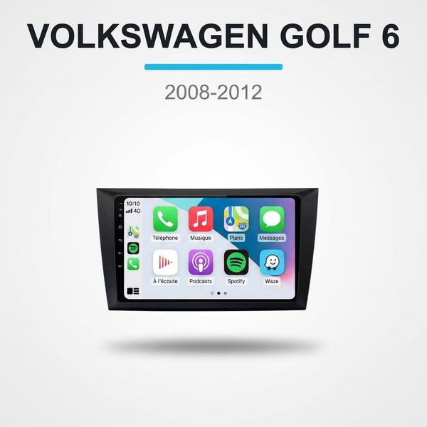 CarPlay Volkswagen Golf 6 (2008-2012) – Grand Écran
