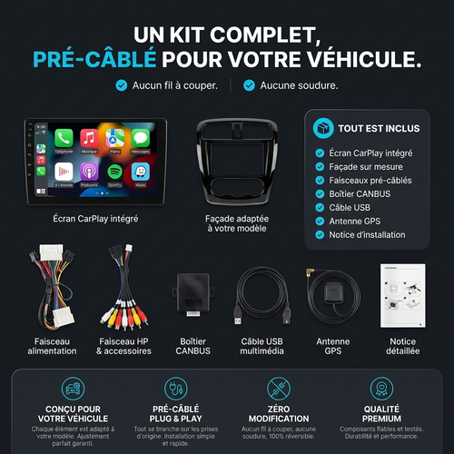 CarPlay Peugeot 307 (2002-2013) – TYPE C