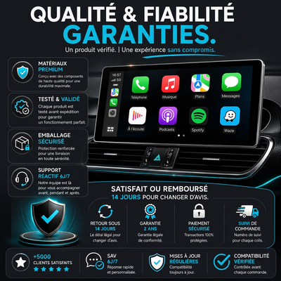 Autoradio CarPlay & Android Auto Citroën C3 (2010-2016) – Qualité et fiabilité garanties
