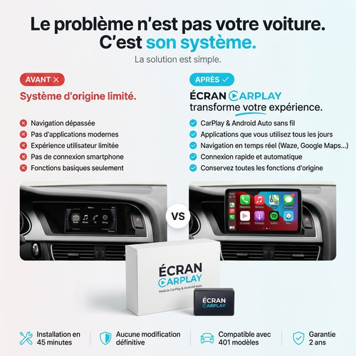 Boîtier CarPlay sans fil Volkswagen Polo MIB (2014-2020)