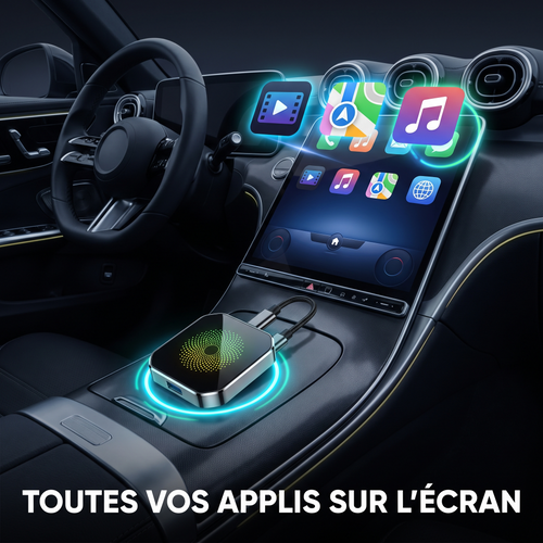 Boîtier CarPlay Connect — Netflix & YouTube sur votre écran d'origine