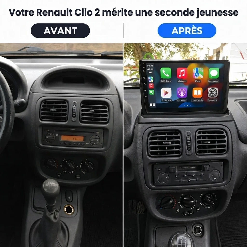CarPlay Renault CLIO 2 (1999-2012) Type A