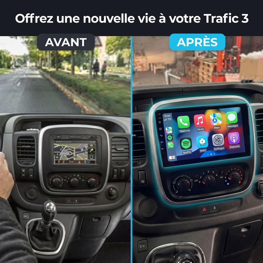 Autoradio CarPlay Renault Trafic 3 (2014-2021)