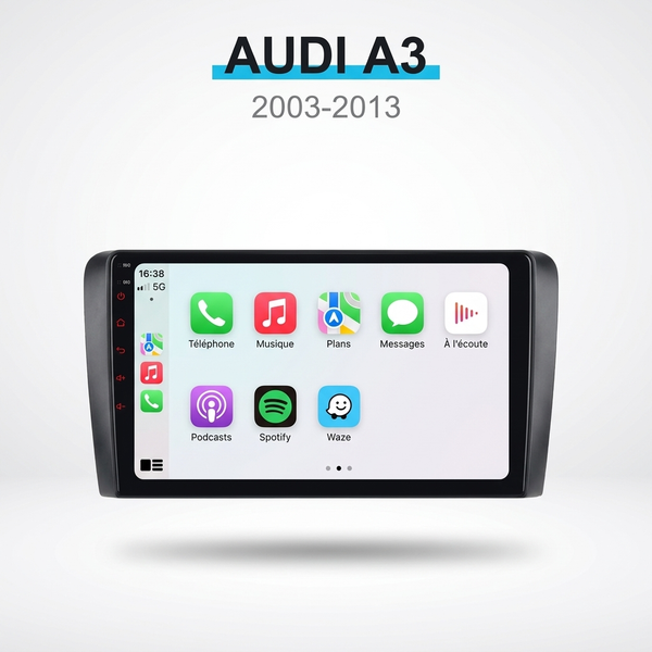 CARPLAY - AUDI A3 / S3 / RS3 (2003-2012) - GRAND ÉCRAN