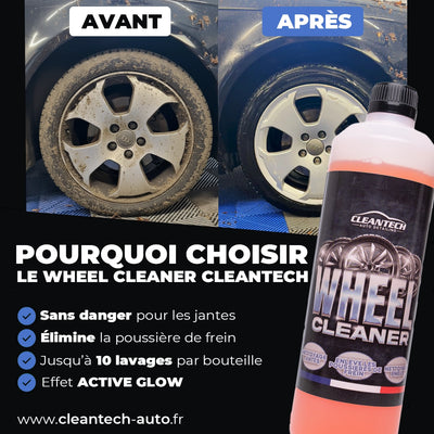 Wheel Cleaner CleanTech® – Nettoyant jantes puissant, prêt à l’emploi (750 ml)